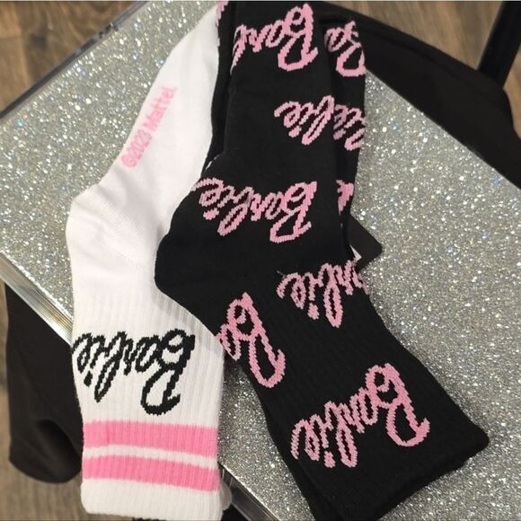 Barbie Signature Logo 2PK Crew Sock - Picture 8 of 8
